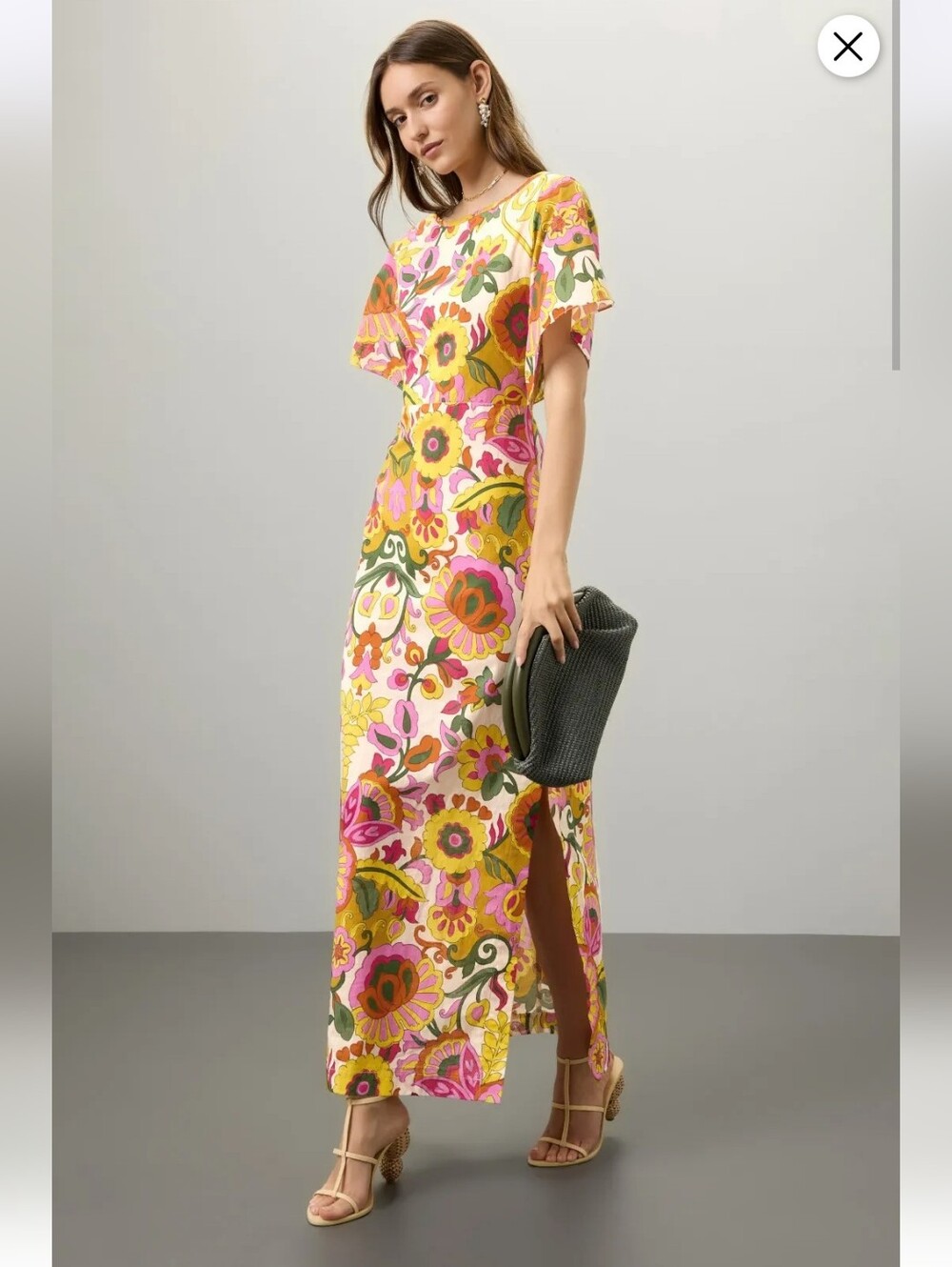 MISA LOS ANGELES LALITA DRESS 100% Cotton SIZE XL MSRP $420